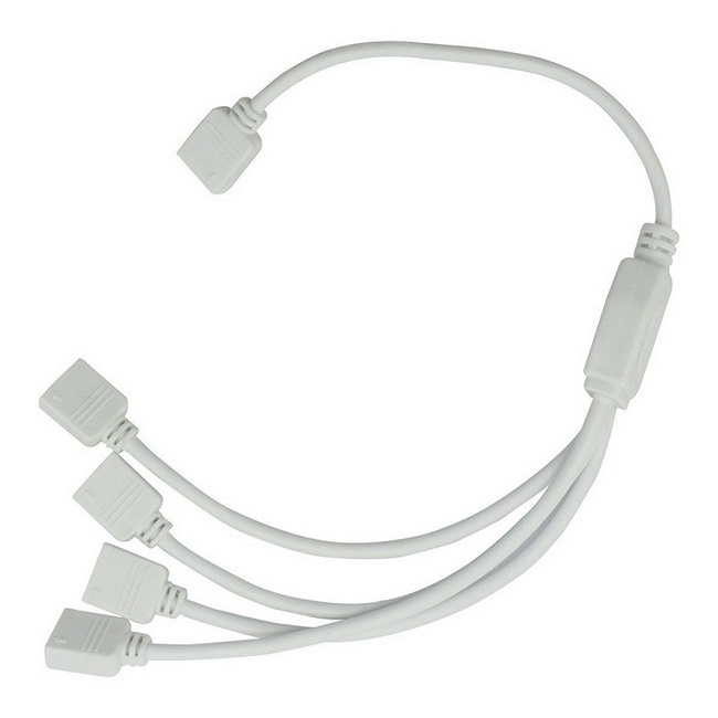 Konektor k LED páskům RGB rozbočovač 1/4