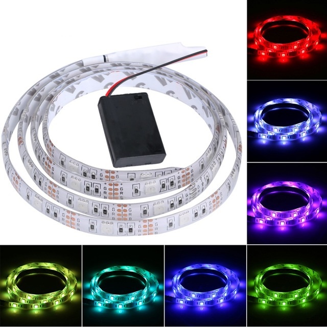Lighting B5001 LED pásek 1 metr IP65 RGB na baterii