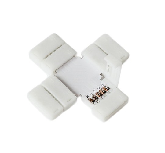 Spojka LED pásku X, RGBW - 10 mm