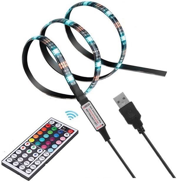 Lighting USB5582 LED pásek USB SMD5050 RGB 2 metry IP65