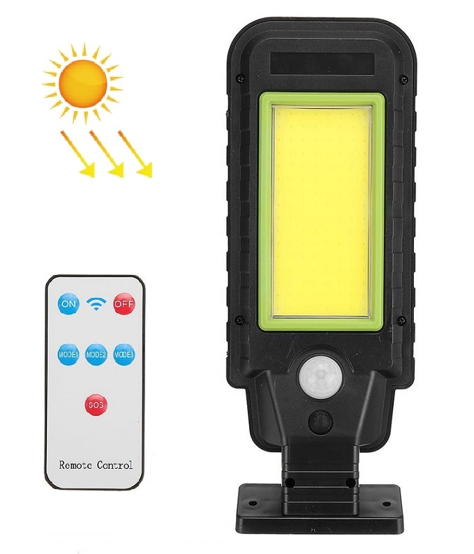 Solar COB-128 Lampa s dálkovým ovladačem