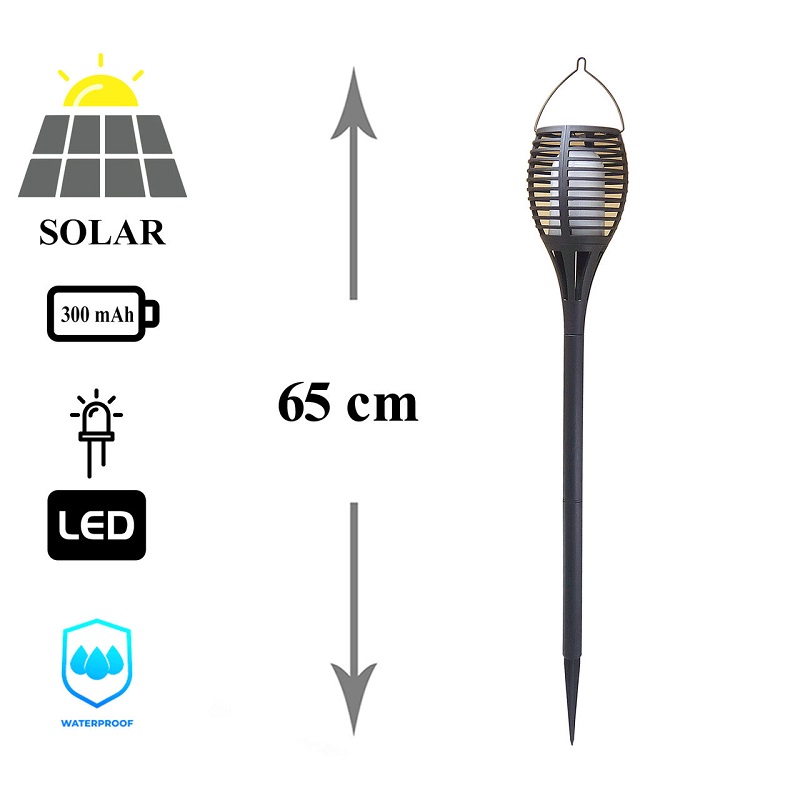 SOLAR S12/2 Solární lampa imitace ohně set 2 kusů