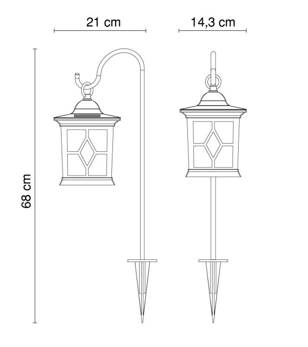 Solar Z70, Solární lampa zapichovací
