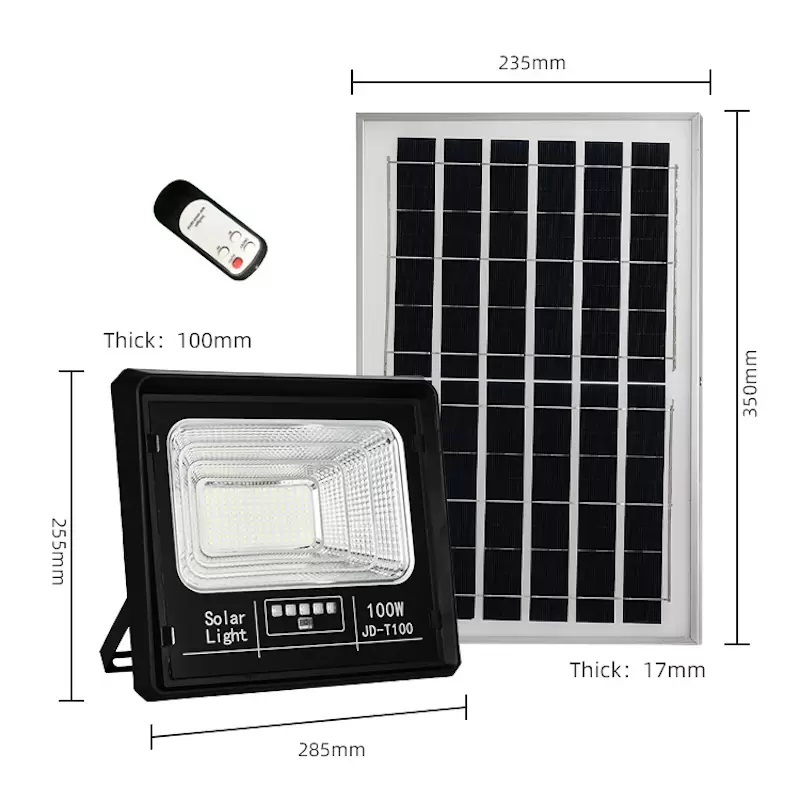 SOLAR SH156 Solární reflektor zahradní 100W, dálkový ovladač 