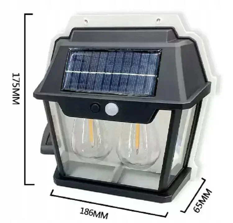 Solar E24/2 Solární nástěnné světlo s PIR čidlem