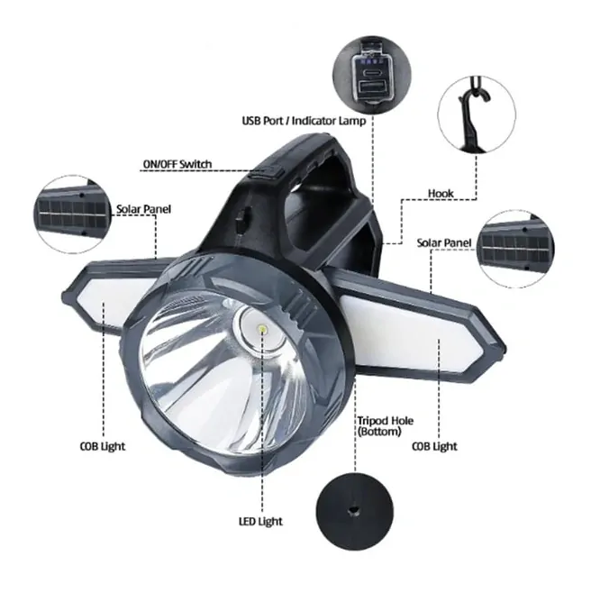 Solar P2368 Solární přenosné světlo