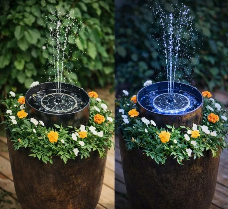 SOLAR 3208 Solární vodotrysk k zahradnímu jezírku 32x LED