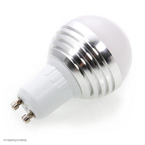 RGB LED Žárovka 3W kulatá GU10 - 3 kusy