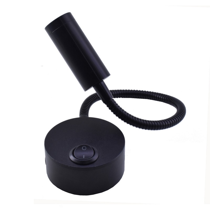 LED Light N0422 nástěnné svítidlo, flexibilní rameno, 3W, teplá bílá 3000K