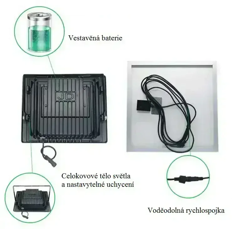 Solar 156/120 Solární světelný systém 120W, dálkový ovladač