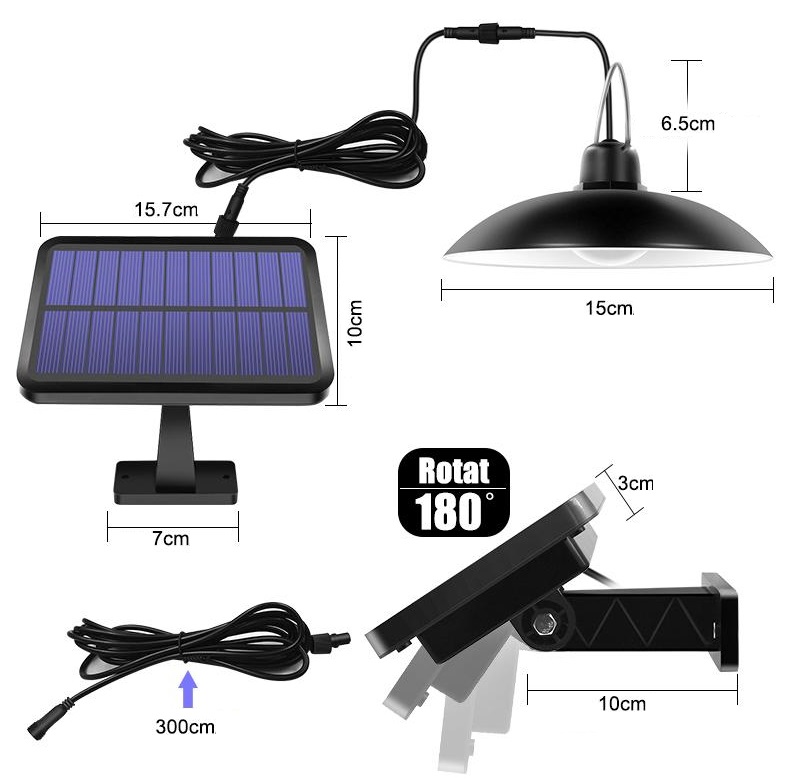 Solar SL16 Solární zahradní lampa čistá bílá 16x LED