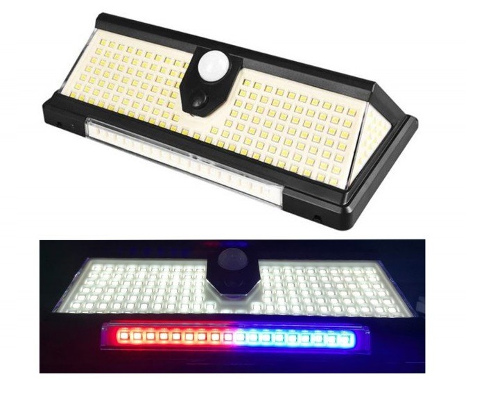 Solar 190 Solární LED světlo s PIR čidlem 190x LED 