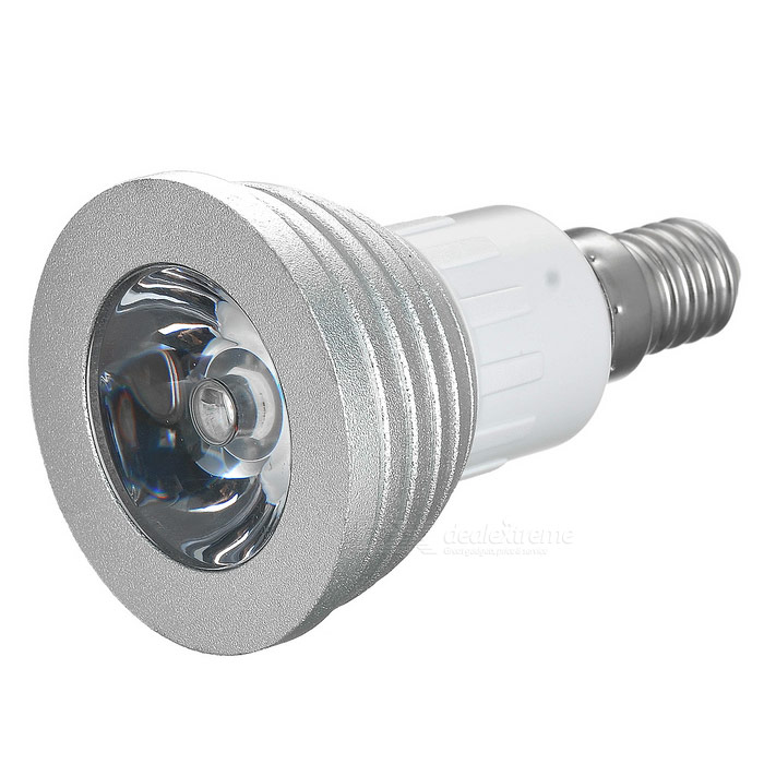 RGB LED žárovka E14 3W color