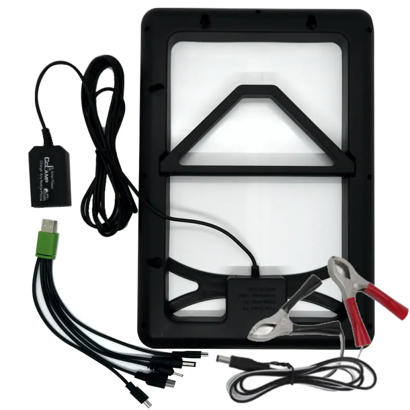 Solar-15W/12V Fotovoltaický solární panel USB