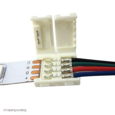 Spojovací konektor k LED pásku RGB nepájivý