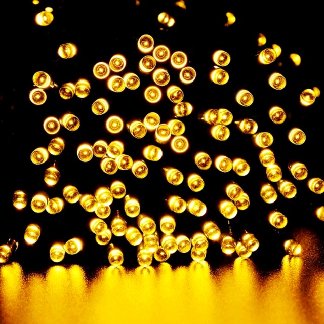 Solar 206/22 Solární vánoční řetěz - žlutá, 200LED/22Metrů