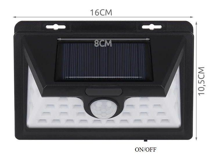 Solární LED světlo s PIR čidlem Solar 532 set 2 kusy