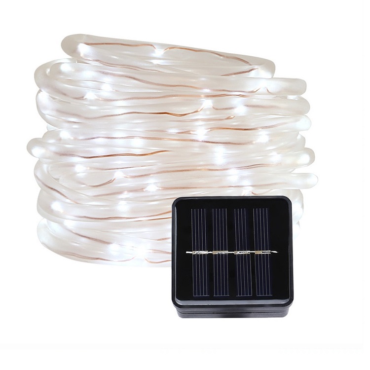 Solar 101/10 Solární vánoční hadice - čistá bílá, 100LED/12Metrů
