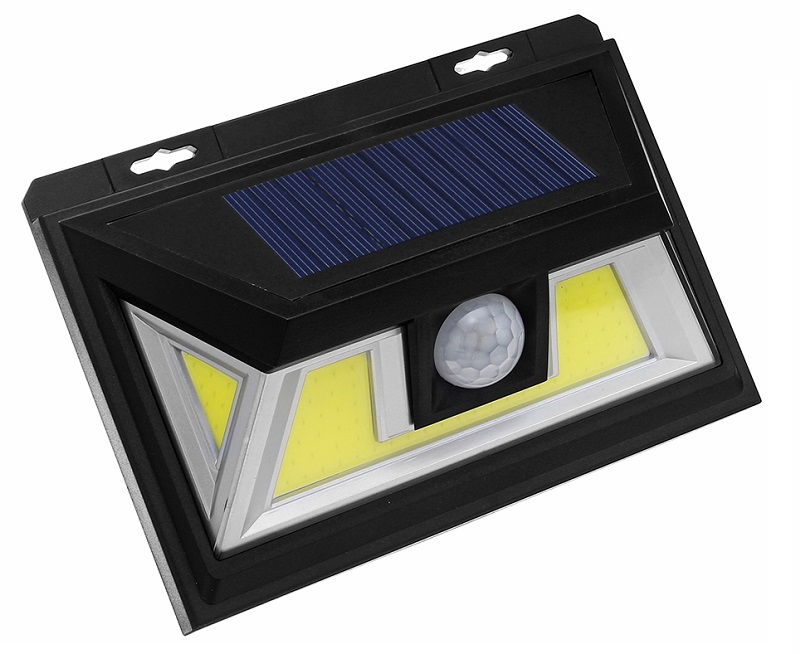 Solar COB-76/2 Solární nástěnné světlo s PIR čidlem 76x LED set 2 kusů