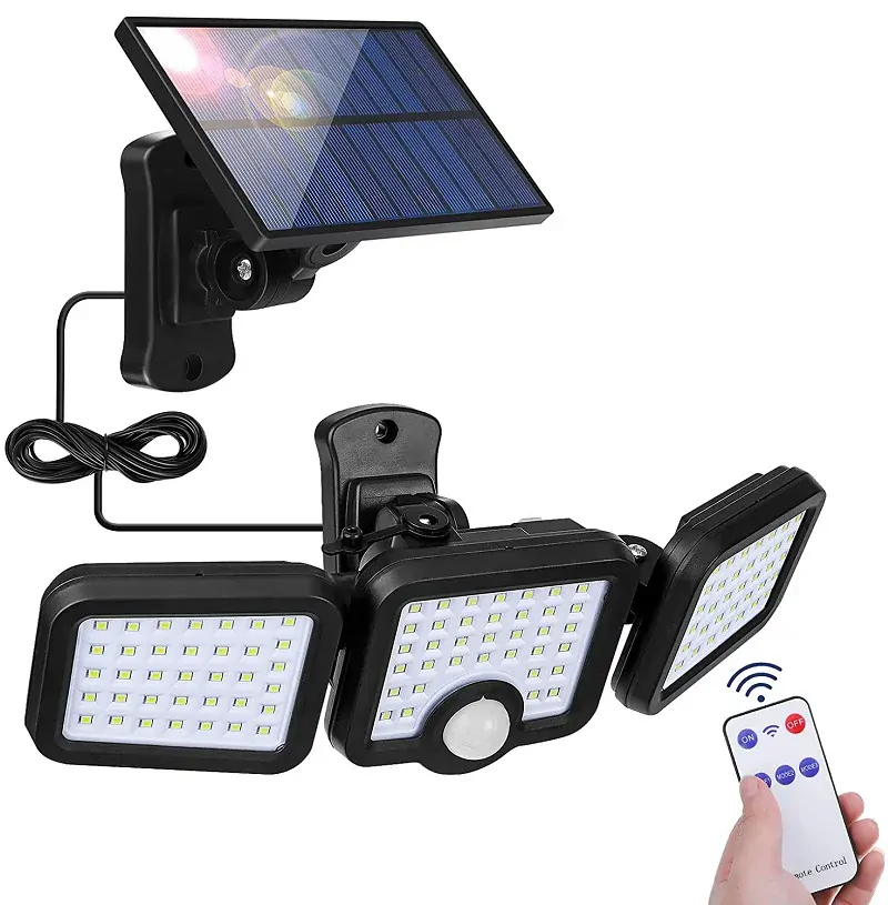 Solar 108 Solární LED světlo s PIR čidlem pohybu 108x LED