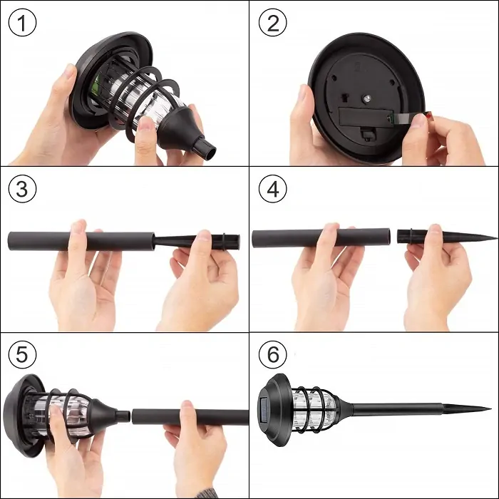 SOLAR 61/6 Solární osvětlení Ø11cm set 6 kusů
