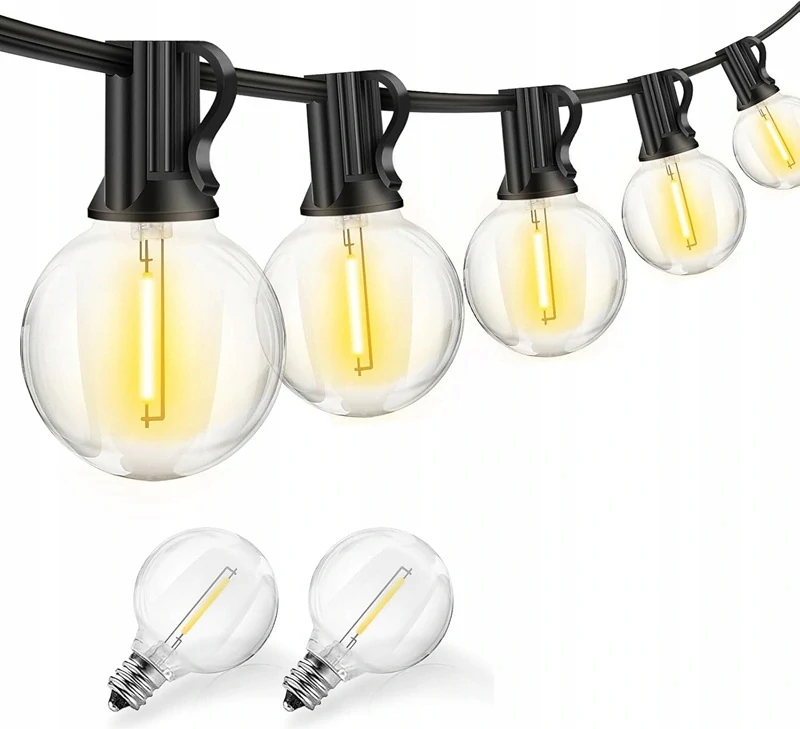 Solar 15/24 Solární vánoční řetěz teplá bílá, 24xLED COB 15 Metrů