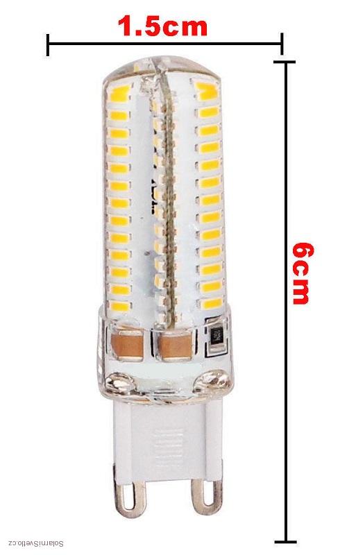 SMD Lighting LED žárovka G9 5W 104x SMD čistá bílá