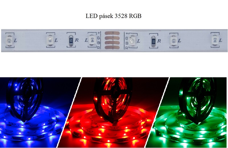 Lighting 2804 LED pásek 3528 RGB 4 metry IP20
