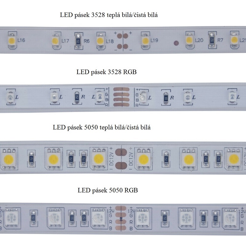 Lighting 3515 LED pásek multicolor 1,5 metru 3528 voděodolný