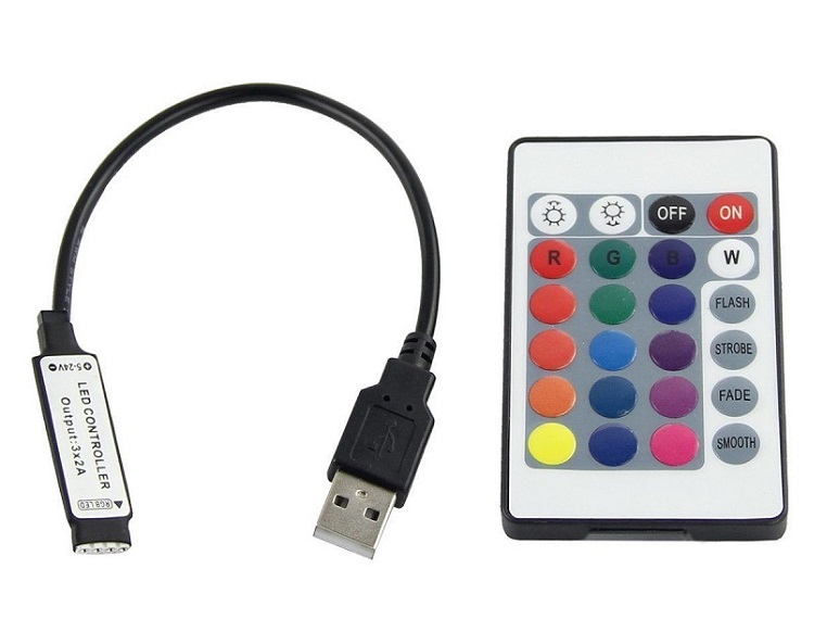 Lighting B5241 LED pásek 1 metr IP65 RGB na baterii