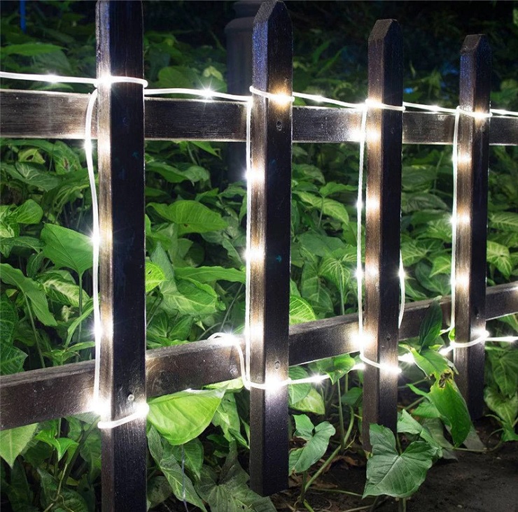 Solar SS12/C Solární světelný had čistá bílá, 100LED/12M