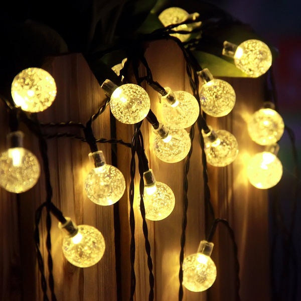 Solar SR62 Solární světelný řetěz teplá bílá, 30LED/6 Metrů