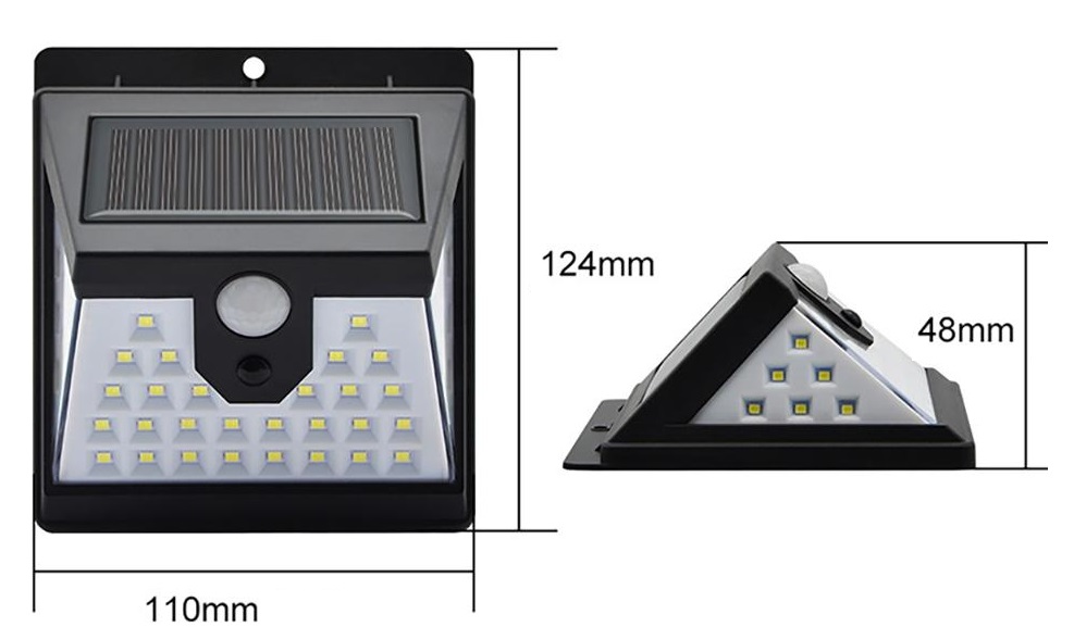 Solar SS40 Solární LED světlo s PIR čidlem 40x LED