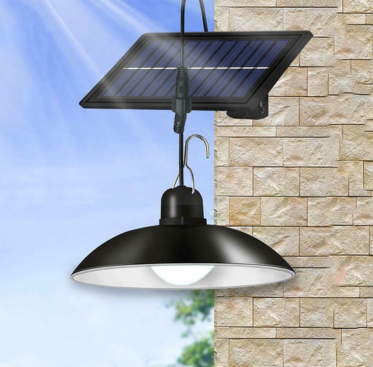 Solar SL30 Solární zahradní lampa čistá bílá 30x LED