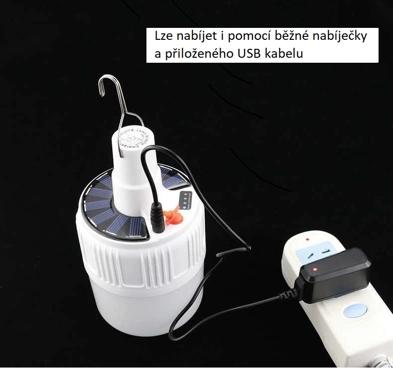 S24 solární LED lampa 9W