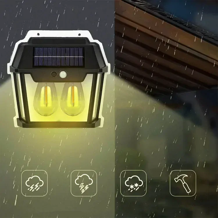 Solar E24/2 Solární nástěnné světlo s PIR čidlem