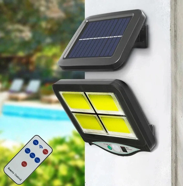SOLAR PIR128/4 Solární reflektor s PIR čidlem 4x LED COB