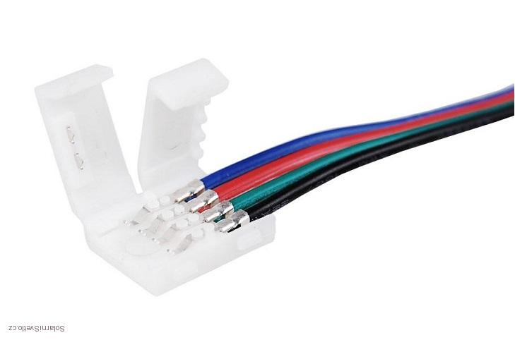 Spojovací konektor k LED pásku RGB nepájivý