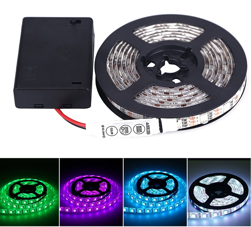 Lighting B5001 LED pásek 1 metr IP65 RGB na baterii
