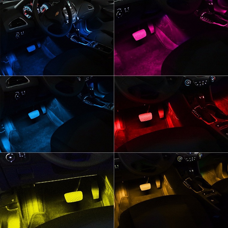 Lighting 4/12 LED osvětlení interiéru auta RGB 4x22cm