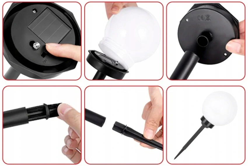 SOLAR Z01/3 Solární lampa zápich set 3 kusů
